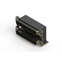 EDAC 661-037-664-058 ຕູ້ສະຫນອງ Dual Port D-Sub ມຸມຂວາ ຕູ້ສະຫນອງ Dual Port D-Sub