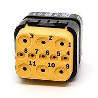 DEUTSCH - TE Connectivity DMC-M99-01ANE ຕົວເຊື່ອມຕໍ່ຮູບສະແກນ MIL Spec DMC INS P 11C 5#22 6#16 N LC E