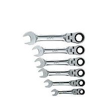 KTC TMSR2S06 ສັ້ນ Ratchet Combination Wrench Set (6 pcs)