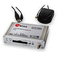 u-blox EVK-M8C ຊຸດປະເມີນ u-blox M8 GNSS Evaluation Kit with Crystal: ສະໜອງຊິບ u-blox M8, MAX-M8C, NEO-M8M