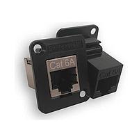 Switchcraft EHRJ45P6AS ເຄື່ອງຕິດຕັ້ງ Modular RJ45 CAT 6A Feedthru Shielded