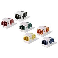 Panduit CMDBRDLCZBL ຕູ້ຕໍ່ເສັ້ນແຟບເບີ MiniCom Keyed (B-RD) Duplex LC Adapter