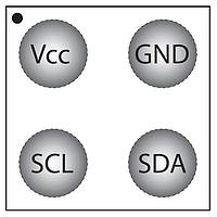 Dialog Semiconductor RM24C64AF-7-GCSI-T EEPROM 4-WLCSP,1.65-2.2V, T&R,I2C ທີ່ຢູ່ 7