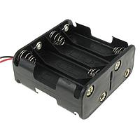 Eagle Plastic Devices 12BH383-GR ຄລິບແບດເຕີຣີ 8 AA CELLS ມີສາຍ LDS 6"