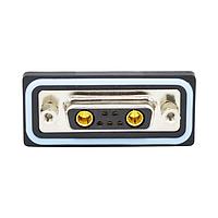 NorComp CDFR7W2213L461 ຕົວເຊື່ອມຕໍ່ Mixed Contact D-Sub 7W2 R/A solder F FL 4-40 thrd brkt 40Amp