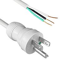 Qualtek Electronics 232011-06 ສາຍກະທົບພະລັງງານ AC ລະດັບໂຮງໝໍ 10' ສີເທົາ/ປຸ່ມສີເທົາ