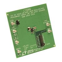 Analog Devices DC2437A ບອດທົດລອງຕົວຄວບຄຸມແຮງແສງເຊື້ອມຕໍ່ສະຕິກ LT3066 - 45V, 500mA ສະຫຼຸບເສຍສຽງຕ່ຳ