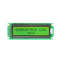 Displaytech 162K BC BW ໂມດູນຈະຫລັກສະຕິກຕົວອັກສອນ LCD 16x2 ຕົວອັກສອນ ຈະຫລັກ STN Y/G ຕຳແໜ່ງ 6 ໂມງ