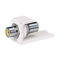 Panduit CMRPYAW ຕູ່ມອດພາບຜ່ານຜ່ານ Coupler Mod RCA Pass-Through ເຫຼືອງ