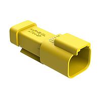 Amphenol SINE Systems AT04-2P-R120YEL ຕົວເຊື່ອມ 2-ທາງ RCPT 120 ໂອມ ຕ້ານສີເຫຼືອງ