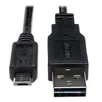 Tripp Lite UR050-010 USB 2.0 10' USB 2.0 UniRvr Cbl ຜູ້ຊາຍ - ຜູ້ຊາຍ Micro