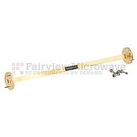 Fairview SMF-22S001-09 WR-22 Waveguide Section 9 Inch Length Straight Using UG-383/U Flange With a 33 GHz to 50 GHz Frequency Range in Instrumentation Grade