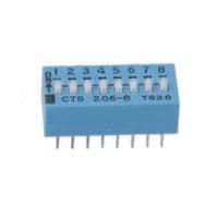 CTS Electronic Components 208-2LPST ສະຫນາມສະຫນອງ DIP 2 ສ່ວນສະຫນອງ SPST
