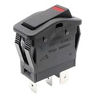 E-Switch RB341A1100-16 ສະຫນັບສະຫນູນ Rocker, 16A, SPST, ປິດ-ປິດ, ຕິດຕັ້ງແຜ່ນ, ການກະທຳ Snap-In