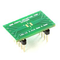 Chip Quik IPC0090 ອະເດັບເຕີ LGA-12 ເປັນ DIP-12 SMT Adapter