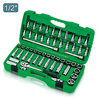 TOPTUL GAAI5502 ຊຸດເກຣດມືອາຊີບ 1/2" DR. Flank Socket Set (55 pcs)