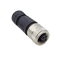 Bulgin PXPTPU78FBF04ASTM22 ຕົວເຊື່ອມຕໍ່ 4 ຕຳແໜ່ງ 7/8" ຕິດຕັ້ງດ້ານໜ້າ ຜູ້ຍິງ 100mm ສາຍບິນ