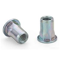 ATLAS AEFHS-M8-5.5ZI ຮິວັດນັດ Atlas Rivet Nut, Atlas FM, AEFH, ຮົບຫົວແບບກາງສີ່ແຫ່ງ, ປາກເປີດ, ຄ້າງໄຟ, ຂະໜາດການດັບສາຍ - M8