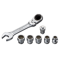 KTC TBZ1407 Flex Short Ratchet Combination Wrench Set (7pcs)