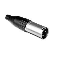 Amphenol Audio AC6AMJ ຕູກເຊື່ອມສາຍສະເພາະ 6 ໂພນ XLR ຕູກເຊື່ອມສາຍຊາຍ ຕິດຕໍ່ດ້ວຍການກະທຳດ້ວຍເຄື່ອງ ກວດສອບສາຍຂະໜາດໃຫຍ່ ສີນິເຄວລສົດ