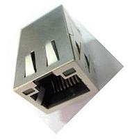 Abracon ARJE-0026 ຈັກແມ່ຫຼັກ RJ45 10/100/1000 Base-T 1x1 ມຸມຂວາ N/A ຜ່ານຮູ