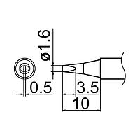 HAKKO T12-D16 ເຄັດລັບ Soldering