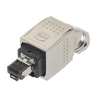 HARTING 09352260402 ຕິດຕໍ່ຂ້າງສາຍ Modular Han PushPull RJ45 Cat5, ເຫຼັ້ມເຫຼັ້ມ, IDC, (ທາງເຂົ້າມຸມລຸ່ມ) - ສໍາລັບສາຍ 6.5-9.5mm