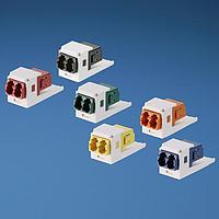 Panduit CMDPWTLCZIW ຕູ່ມິນຄອມກະຊວງເສັ້ນແສງ Fiber Optic Connectors MiniCom Keyed (P-WT) Duplex LC Adapter