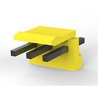 AMP Connectors - TE Connectivity 2-1123723-3 ຮອດເດີ້ແລະກອງສາຍສີ 3.96 EP HDR ASSY 3P(ເຫຼືອງ)