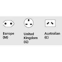 SL Power KT1027K ຊຸດປລັກສາຍປ່ຽນໄດ້ມີດກັບ 1 ອັນຂອງແຕ່ລະ: EU, UK, AU