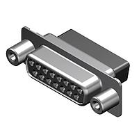 Molex / FCT 173109-1834 ຕົວເຊື່ອມ D-Sub - ຄວາມໜາ້ຍມມາດຕະຖານ FCT DSUB CRP RCPT 15 PN ມີ CLINCH