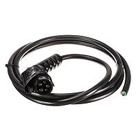 AMP Connectors - TE Connectivity 2267221-1 ເສັ້ນສາຍຊາວໄຟ AC 32A, 600V, BK, 10FT 3C 10AWG + 1C 20AWG