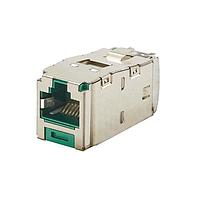 Panduit CJS6X88TGGRY ໂມດູນມິນິ-ຄອມ, Cat 6A, ປ້ອງກັນສະຫນາມ, 8 ຕຳແໜ່ງ