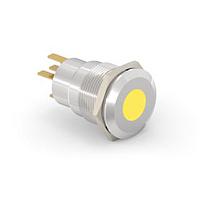 Alcoswitch - TE Connectivity 1-2213765-0 ປຸ່ມກົດສະລັບ AV19 SPM 0.4VA SPOT LED ເຫຼືອງ 12V