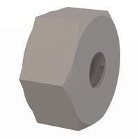 Essentra Components 0400440HNS ແຮມຫົວຫົວ Hex Nut, #4-40 Thread, .124 Height