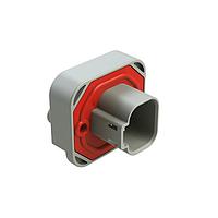 Amphenol SINE Systems AT15-4P-BM01 ຕົວເຊື່ອມຕໍ່ Str Flng Mnt PCB Rcp 4POS Gry Gld Cont