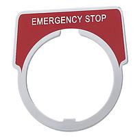 Square D 9001KN205 Legend 30MM LEGEND PLATE ປຸ່ມຢຸດສະພາບຉົວໄພ ແດງ