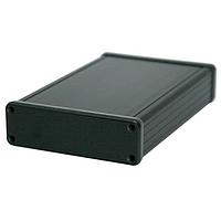 BusBoard Prototype Systems BOX3-1455L-BK ກະບອງອະລູມິເນຍອອກແບບດີດດອກ ກະບອງອະລູມິເນຍສີດຳ 3U 160 x 103 x 30.5mm