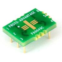 Chip Quik PA0049C ອາແດບເຕີ MLP/DFN-6 ເປັນ DIP-6 SMT Adapter (0.5 mm pitch, 2 x 2 mm body) Compact Series