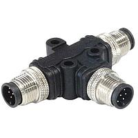 Bulgin PXPPVC12TSMM12AFIIFI T-Adapter M12 A-Coding 12 Pins T Splitter(M12