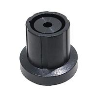 Eagle Plastic Devices 450-AA180 ປຸ່ມຮູບສົງຄ້າມີກະໂປດສີດຳ 18mm 6.4 SHAFT