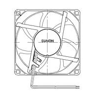 Sunon PSD1212PTB1-A.(2).Z.GN ພັງລົມ Axial Axial, 120x120x25mm, 12VDC, 147.7CFM, 0.62"H2O, Ball, Wire, Auto Restart