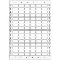 SIEMENS 3SU19000BJ610AA0 ປ້າຍກະດູກກະຈົບ ADHESIVE LABELS 12.5 X 27 MM, 480 LABELS