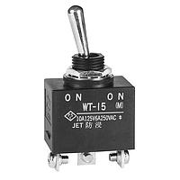 NKK Switches WT15T ສະກອນປິດສິ້ນສິ້ນທາງສິ່ງແວດລ້ອມ Toggles ON-NONE(ON) SPDT Screw Lug Panel Mnt