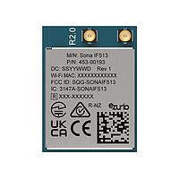 Ezurio 453-00193C ໂມດູນເວີເລດ Module, Sona IF513, 1216, ຄວາມຫຼາຍຂອງອະນທີນາ, MHF4L, ເສັ້ນຕັດ Tape