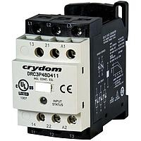Sensata Technologies - Crydom DRC3P60B411R ຕິດຕໍ່ສາມຟາສ SSR Contactor, 3-Phase, ຕິດຕັ້ງບໍລິສັດ DIN Rail, 600VAC/4.8A, 120VAC ເຂົ້າ, 1NO+1NC, RN, 3L
