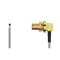 GCT (Global Connector Technology) CAB433RF-0150-A-1 ການປະກອບສາຍ RF I-Pex MHF 5L RA Plug2SMA RAJck R Mt, IP67/68, 6GHz,150mm, 1.13mm ສີເຫຼືອງ