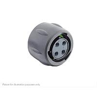 Eaton Souriau-Sunbank UTSX612E4S ປລັກສະບັບບໍ່ມີຝາຫຼັງ, ມີຂໍ້ຕິດຕໍ່ສົ່ງຜົນຍິງ 4 ຕົວ, IP68/69K ໃນສະພາບບໍ່ໄດ້ຕ້ອງການ