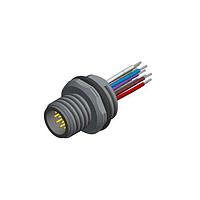 Amphenol CONEC 43-01346 ປະກອບຊ່ອງ M12 ຊາຍ SAL-12-FS12-0.5-9