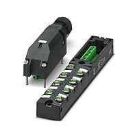 PHOENIX CONTACT 1197611 ກ່ອງຕິດຕໍ່ມາດຕະຖານຮູບວົງມົນສະເມັດ Sensor/actuator application: Standard connection method: M8 socket Metal number of slots: 8 number of positions: 3 coding: A - standard slot assignment: single status display: yes pnp; master cable connection: Pluggable screw conn